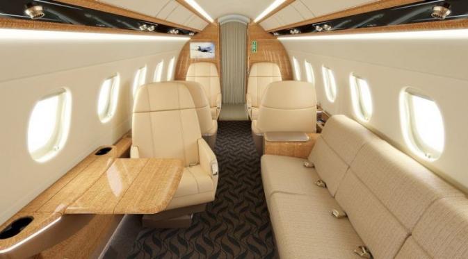 Pesawat Jet Embraer Legacy 500 produksi Embraer yang dibeli oleh Jackie Chan. (Foto: Embraer)