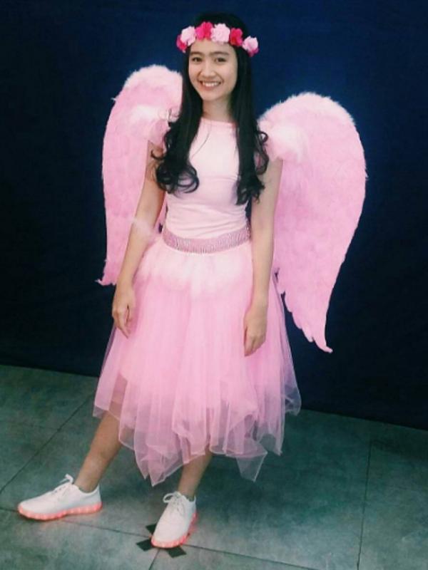 Febby Rastanty dalam sinetron Pink Angel. Foto: Instagram (@pinkangelmkf)