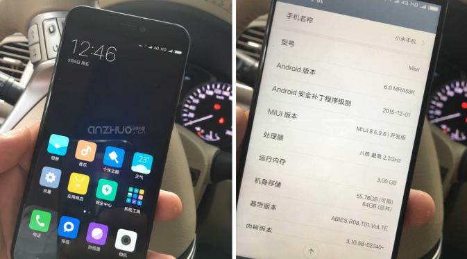 Xiaomi Mi 5c (Sumber: Phone Arena)