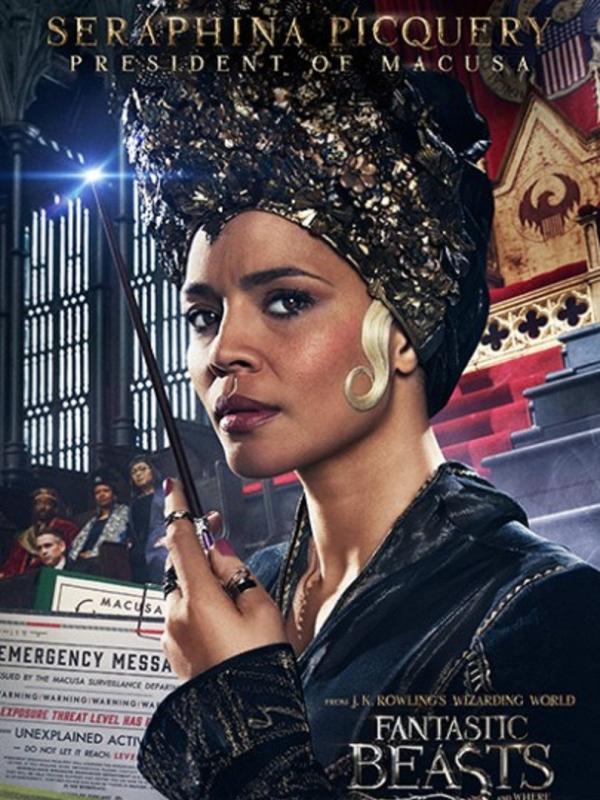 Poster karakter film Fantastic Beasts and Where to Find Them, Seraphina Picquery . Foto: via collider.com