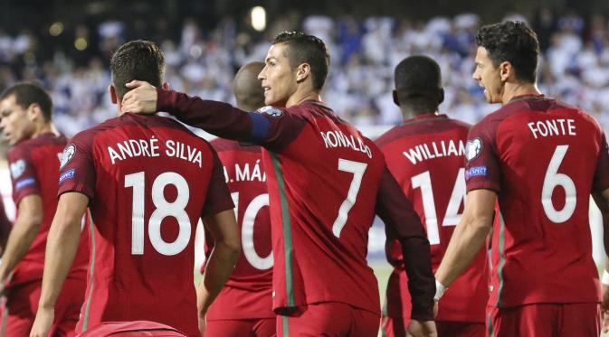 Cristiano Ronaldo menjadi tokoh kunci di balik sukses Timnas Portugal di Piala Eropa 2016. (EPA/Jena Kristian Vang)