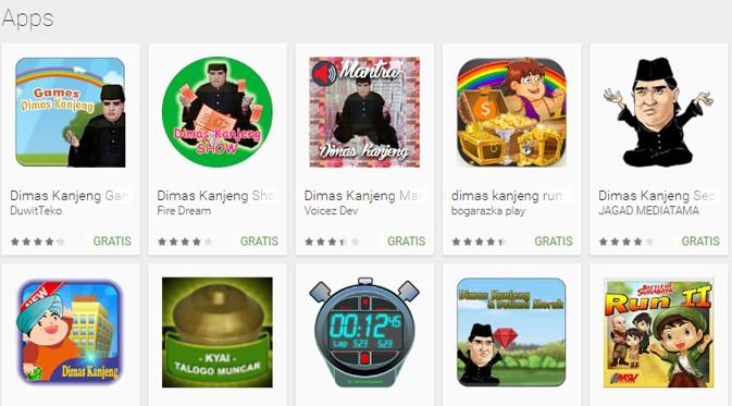 Kumpulan gim Dimas Kanjeng di Google Play Store (play.google.com)