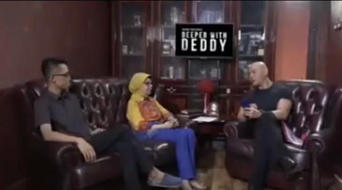 Deddy Coruzier, Aryani Soenarto dan Ario Kiswinar di acara Deeper with Deddy. (Youtube)