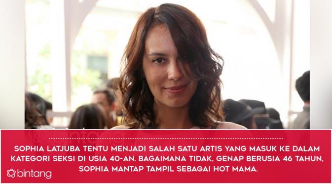 Sophia Latjuba. (Foto: Andy Masela/Dok. Bintang.com, Desain: Nurman Abdul Hakim/Bintang.com)