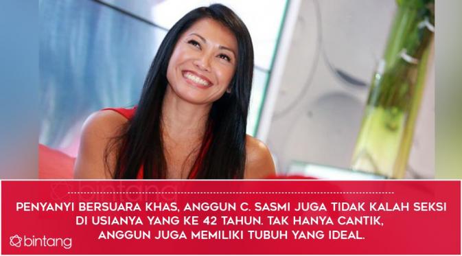 Anggun C. Sasmi. (Foto: Deki Prayoga/Bintang.com, Desain: Nurman Abdul Hakim/Bintang.com)