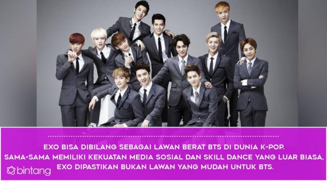 Saingan-saingan berat BTS di dunia K-Pop (Desain: Nurman Abdul Hakim/Bintang.com)