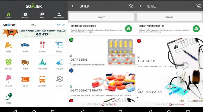 Cara membeli obat melalui Go-Med (Liputan6.com/Agustin Setyo W)