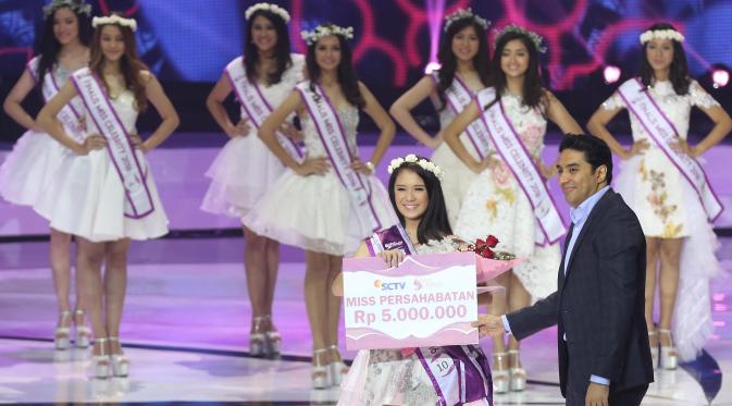 Finalis Miscel 2016 Maria Janet, asal Banjarmasin pada saat memenangkan Miss Persahabatan (Liputan6.com/Herman Zakharia)