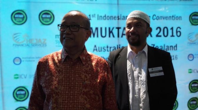 Duta Besar Australia untuk Indonesia, Nadjib Riphat Kesoema (kiri) dan Presiden IMCV, Neil Siregar (kanan). (Liputan6.com/Tanti Yulianingsih)