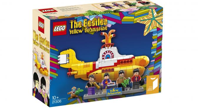 Penampakan boks LEGO seri Yellow Submarine. (Via: ideas.lego.com)