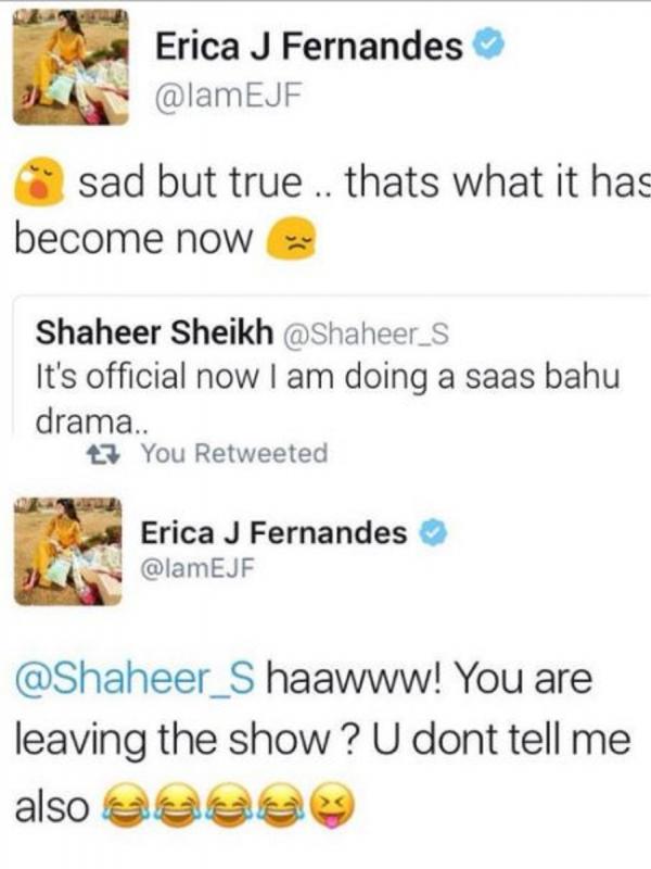 Ungkapan kekecewaan Shaher Sheikh dan Erica Fernandes atas serial Kuch Rang Pyar Ke Aise Bhi.