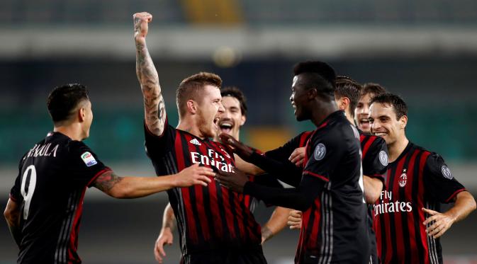 Milan saat ini tengah menunjukkan prestasi meningkat. (AFP/Alessandro Garofalo)