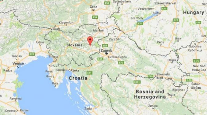 Sevnica, kota kelahiran Melania Trump di Slovenia. (Sumber Google Maps)