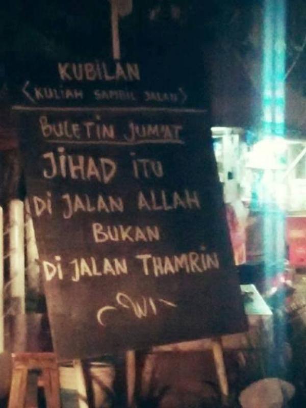 Supaya Semangat Kerja, Ini 8 Quote Tukang Ojek Pangkalan. (Foto: Facebook/Istimewa)