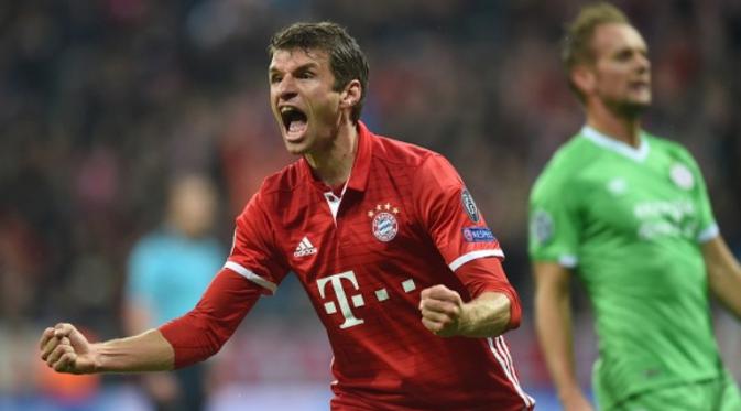 Striker Bayern Munchen asal Jerman, Thomas Muller. (AFP/Christof Stache)