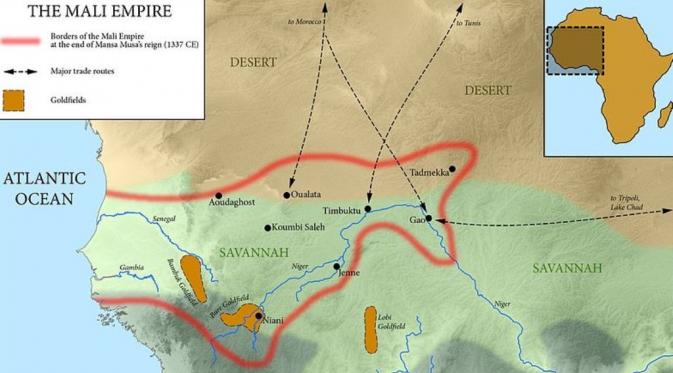 Wilayah kekuasaan Kekaisaran Mali (Wikipedia)