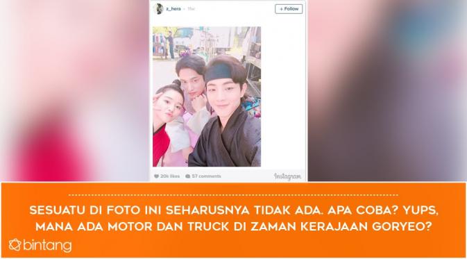 6 Foto Lucu di Balik Layar Drama Scarlet Heart