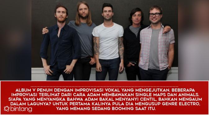 Perjalanan musik Maroon 5 (Desain: Nurman Abdul Hakim/Bintang.com)