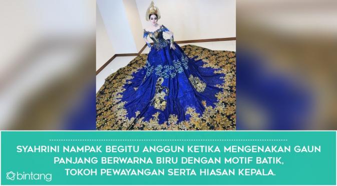 Sederet Pose Anggun Syahrini dalam Balutan Gaun Elegan. (Foto: Instagram @princessyahrini, Desain: Nurman Abdul Hakim/Bintang.com)