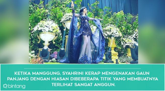 Sederet Pose Anggun Syahrini dalam Balutan Gaun Elegan. (Foto: Instagram @princessyahrini, Desain: Nurman Abdul Hakim/Bintang.com)