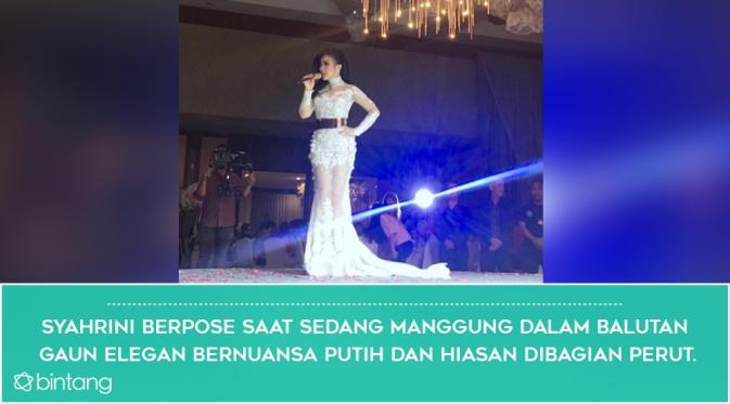 Sederet Pose Anggun Syahrini dalam Balutan Gaun Elegan. (Foto: Instagram @princessyahrini, Desain: Nurman Abdul Hakim/Bintang.com)