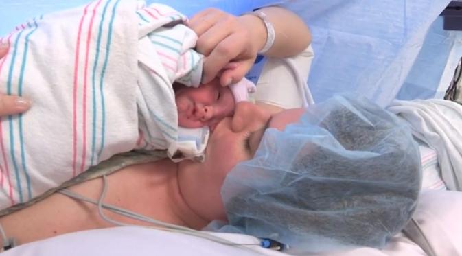 Bayi Lynlee Boemer yang lahir dua kali. (Foto: Bintang.com)
