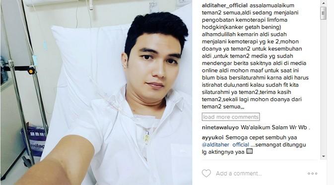 Kabar mengejutkan dari salah satu personel Trio Ubur-ubur, Aldi Taher. Beredar kabar bahwa Aldi sedang mengidap penyakit kanker ganas. (Instagram/alditaher_official)