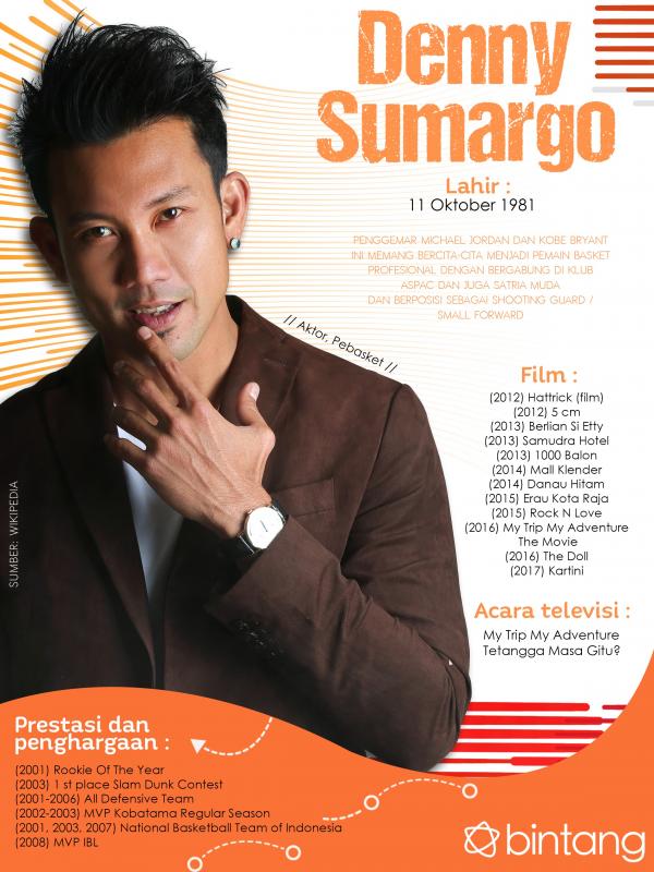 Celeb Bio Denny Sumargo (Fotografer : Bambang E. Ross, Desain: Nurman Abdul Hakim/Bintang.com)