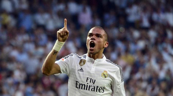 Bek tengah Real Madrid, Pepe. (AFP/Gerard Julien)