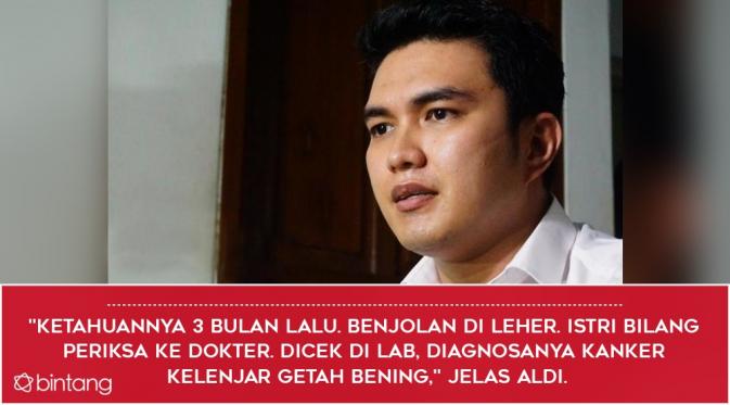 Pergulatan Hidup Aldi Taher Berjuang Melawan Kanker. (Foto: Syaiful Bahri/Bintang.com), Desain: Nurman Abdul Hakim/Bintang.com)