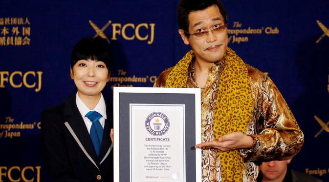 Piko Taro raih rekor dunia berkat PPAP