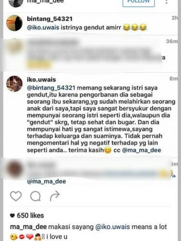 Iko Uwais jawab sindiran netizen (Instagram/@lambe_turah)