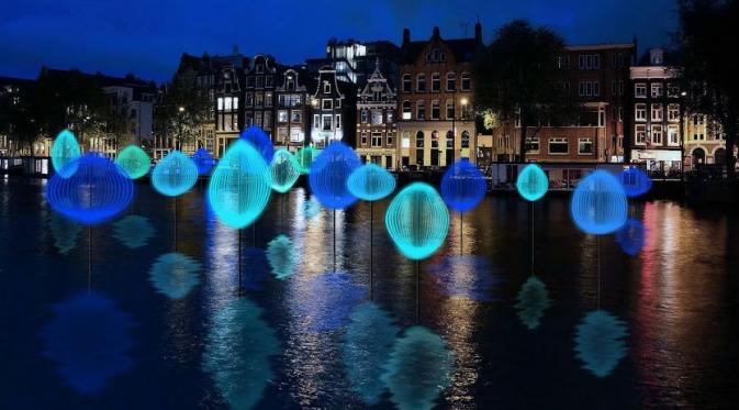 Amsterdam Light Festival, Belanda. (iamsterdam.com)