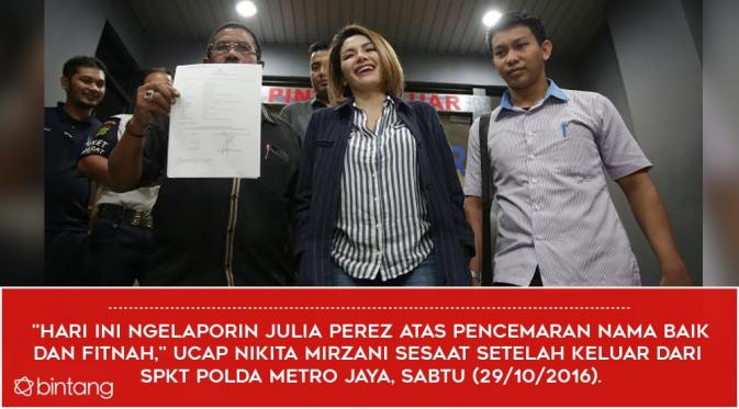 Pasang Surut Perseteruan Julia Perez dan Nikita Mirzani. (Foto: Bambang E. Ros/Bintang.com, Desain: Nurman Abdul Hakim/Bintang.com)