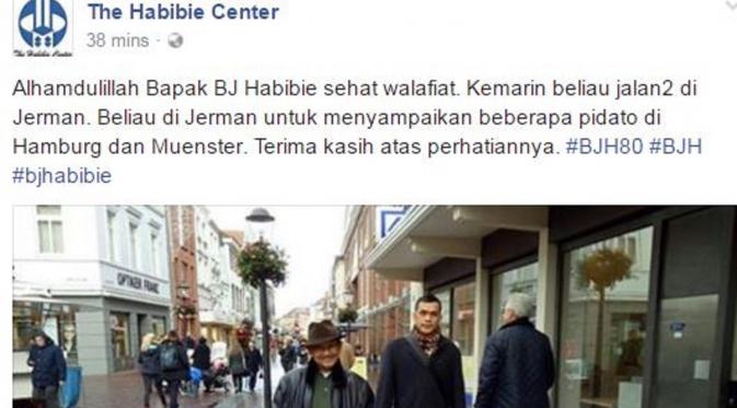  BJ Habibie saat berada di Jerman (Facebook/The Habibie Center)
