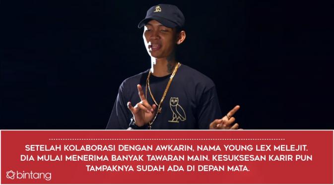 Young Lex dan perseteruan dengan para rapper (Desain: Nurman Abdul Hakim/Bintang.com)