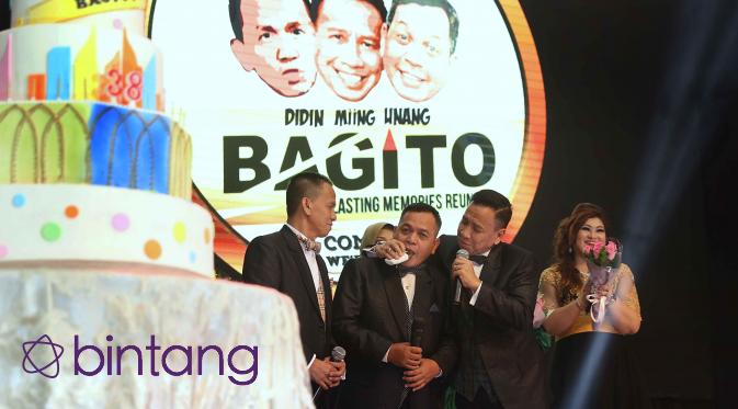 Bagito saat merayakan ulang tahun yang ke-38. Krisdayanti mengaku mengikuti perjalanan karier Bagito. (Nurwahyunan/Bintang.com)