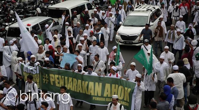 Suasana demo Ahok, Jumat (4/11). (Bambang Eko Ros Purnama/Bintang)