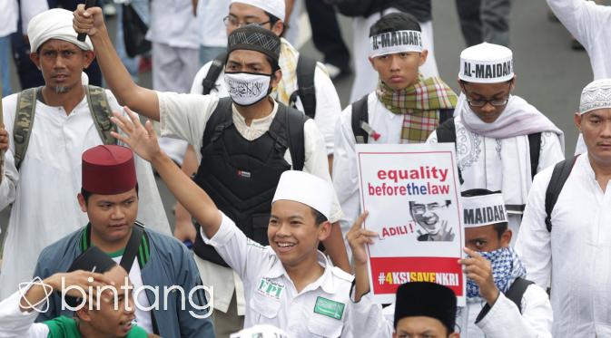 Suasana demo Ahok, Jumat (4/11). (Bambang Eko Ros Purnama/Bintang)