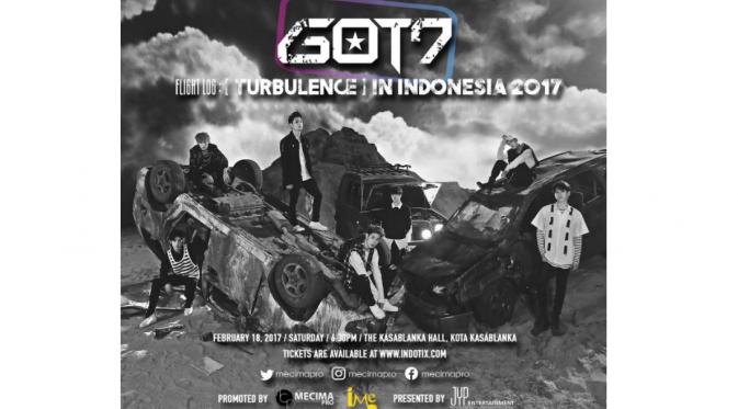 Awal 2017 mendatang, grup idola GOT7 bakal kembali menyambangi Indonesia.
