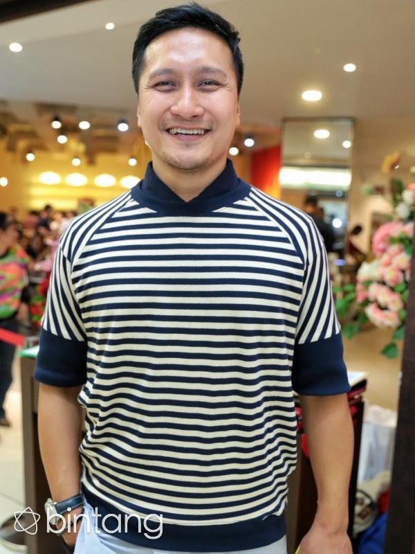 Arie Untung di jumpa pers film Rafathar. (Adrian Putra/Bintang.com)