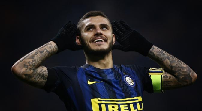 Mauro Icardi masih bisa diandalkan Inter. (AFP/Marco Bertolerro)