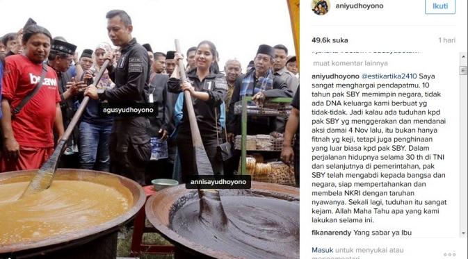 Instagram Ani Yudhoyono