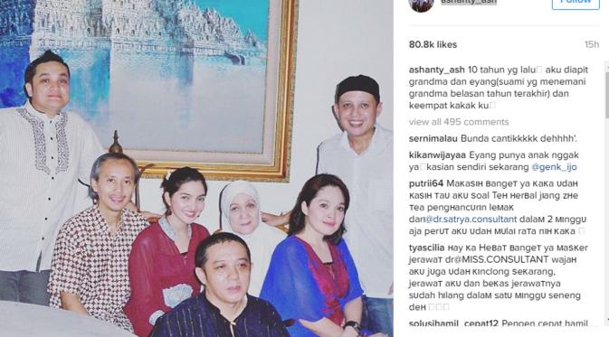Keluarga Ashanty. (Instagram/@ashanty_ash)