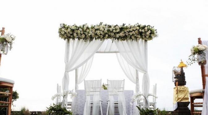 Suasana Pernikahan Stefan William - Celine Evangelista di Bali. (Instagram/ohanabaliwedding)