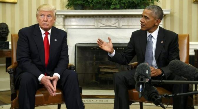 Trump pernah menyebut Obama sebagai presiden terburuk sepanjang sejarah (Reuters)