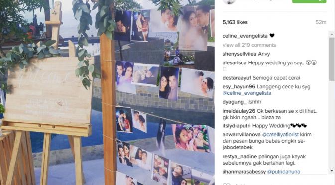 Postingan pertama Celine Evangelista usai menikah dengan Stefan William. (Instagram @celine_evangelista)