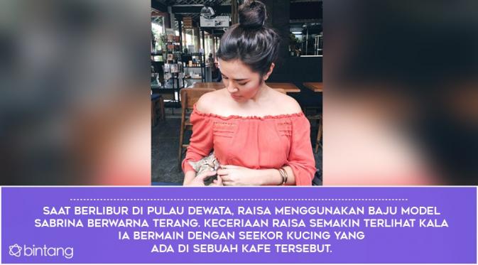 Intip Anggunnya Raisa dengan Pundak Terbuka. (Foto: Instagram/@raisa6690, Desain: Nurman Abdul Hakim/Bintang.com)