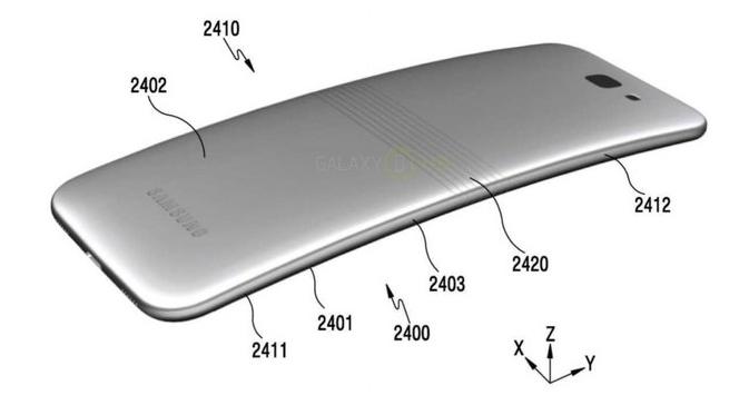 Prototipe smartphone lipat Samsung (Sumber: Phone Arena)