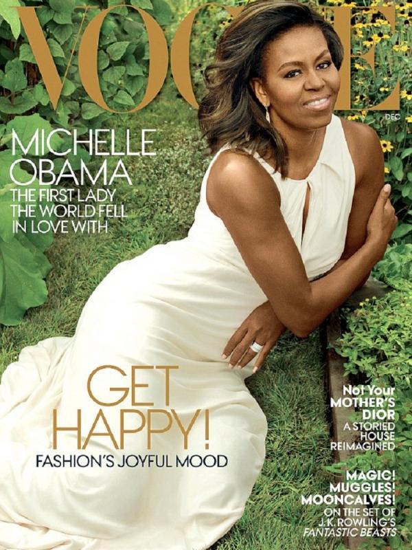 Michelle Obama kembali jadi sampul majalah Vogue| foto : DailyMail